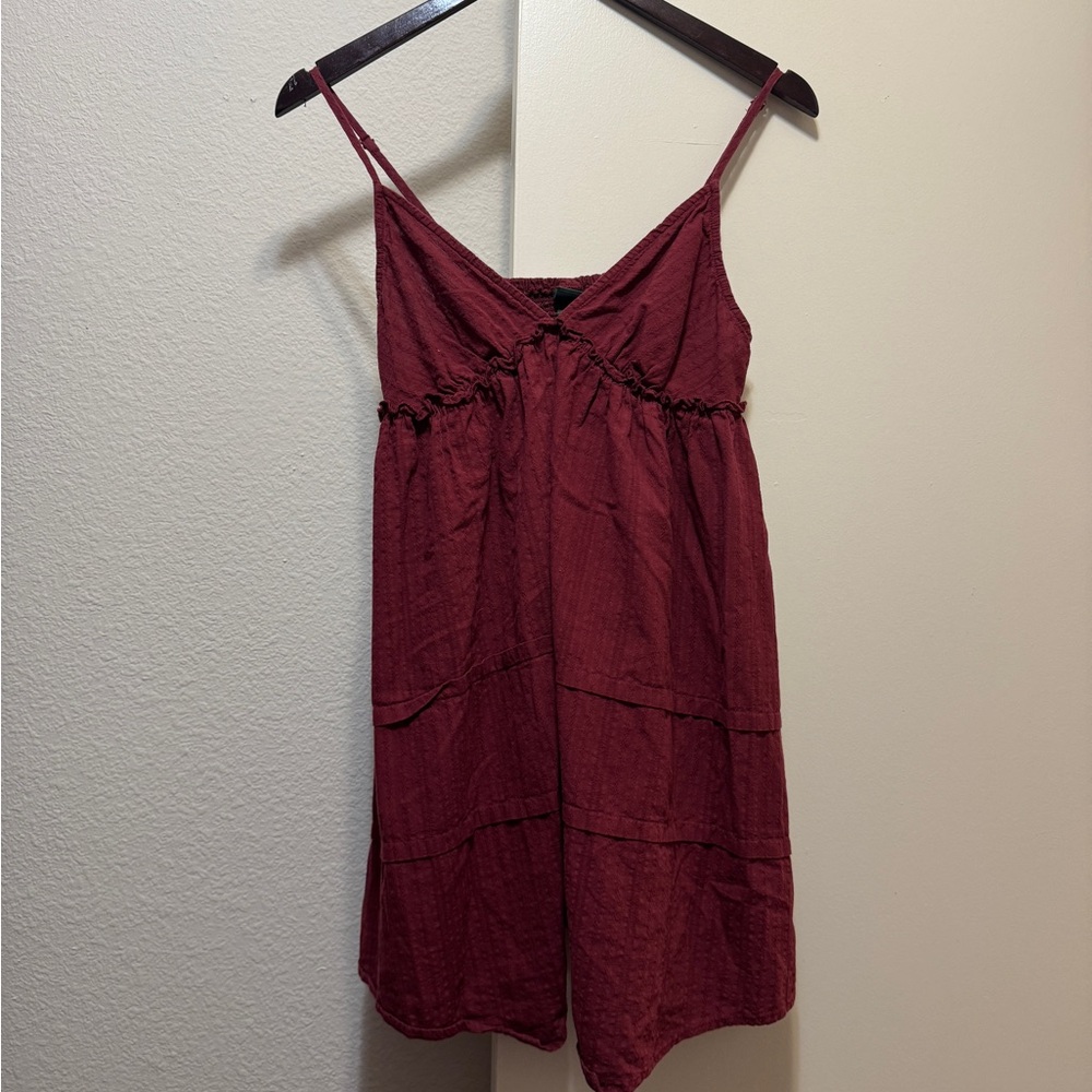 Burgundy Sleeveless Dress